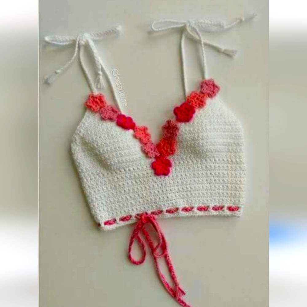 Cider crochet Unique Halter Top